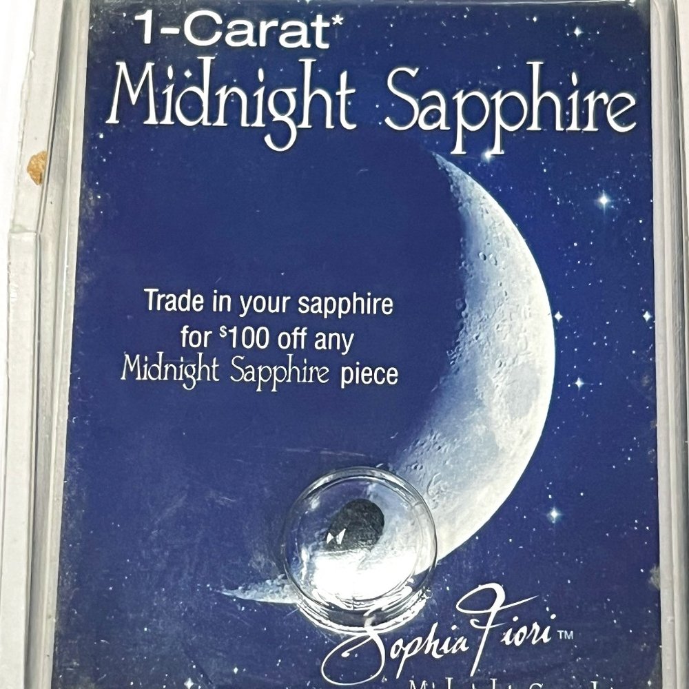 1CT Midnight Sapphire Sophia Fiori Loose Stone